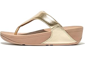 Fitflop Lulu Leather Toepost Womens Platform Sandals in White