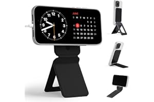 MOFT Trepied Smartphone pour iPhone 17/16/15/14/13 Serie Compatible avec MagSafe, Trepied iPhone Portable avec 3 Modes pour Self-vlogging, Parcourir, Photographie Macro, Appel Vidéo, Noir Jais