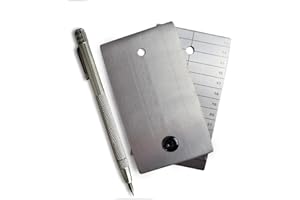 ColdTi - Titanium Bitcoin Seed Plates for Ultra-Secure Ethereum and Crypto Seed Phrase Storage (2 Plates w / 1 Scribe & Anti-Tamper Seals) - Premium Seed Phrase Metal.