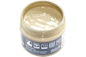 rockible Restaurador de Color de Cuero Crema Reparadora de Cuero Bálsamo de Coloración de Cuero para Zapatos de Bolso, beige