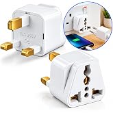 Kyrotech Tip G, İngiliz Adapt&ouml;r Fişi, Hindistan, İngiltere, Dubai, Hong Kong, Singapur, Kıbrıs Fişi, Hac, Umre Uyumlu, 2 ve 3