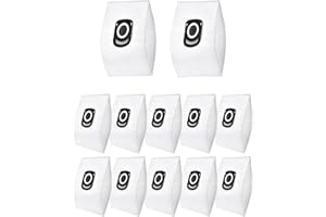 JISSTA 12 bolsas para aspiradora Rowenta Hygiene + ZR200520 ZR200720, compatible con Silence Force, Compact Power, X-Trem Power (RO64xx, RO63xx, RO68xx, RO39xx)