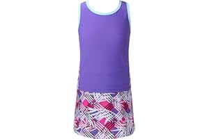 Aislor Ropa Deportina Niña Conjuntos Deporte Tenis Fitness Top + Falda Deportiva Niñas Traje Deportivo Correr Ejercicio Ciclismo Ropa Deporte 2 Pcs