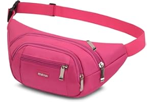 RIDIRUN Sac Banane Homme Femme Ville De Sécurité pour Voyage Ou Outdoor Sport Waist Pack Fanny Pack pour Vie Quotidienne Ou Randonnée