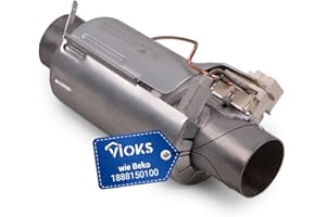 ‎VIOKS VIOKS Durchlauferhitzer 230V 145x64x69mm Ersatz für Heizelement Beko 1888150100 IRCA 6322 für Geschirrspüler Beko, Privileg, Bauknecht, Zanussi
