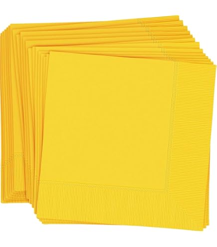 Amscan Light Yellow Round Paper Dessert Plates - 120-Piece Set For Kids Parties, Birthdays & Celebrations