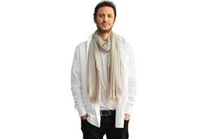 creazioni unique Bufanda Hombre de Bambú 100% Made in Italy - Fular Pañuelo Cuello Hombre - Moda Hombre Primavera y Verano