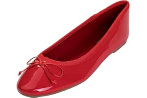 Feversole Women's Macaroon Colorful Memory Foam Cushion Patent Ballet Flat,Mémoire coloré Macaron Coussin en Mousse de Femmes Ballerine de Brevets Plat