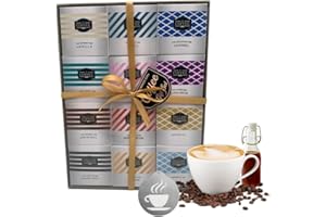 ICMINDS GIFTS Coffee gift set - Instant coffee gift set - 12 days flavoured coffee gift for coffee lovers for Christmas coffee gifts for men women adults