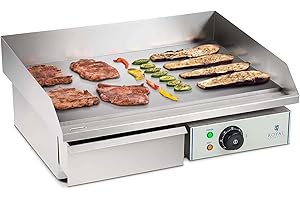 Royal Catering - RCEG-55 - Fry top elettrico liscio - 55 cm