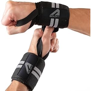 Boldfit Wrist Band for Gym Workout Wrist Support for Gym Straps for Men Hand Band Strap for Man Accessories for Men Workout Wrists Supporter wrap for Man Workouts Accessories for Women Hand Wraps