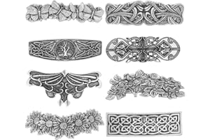 GUOSHUANG 8pcs gothic wikinger haarspangen damen -wikinger keltischer haarschmuck damen schmuck damen