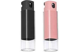 SUEEWE Portable Kit Clean Nettoyage Écran pour iPhone/iPad & Samsung Lenovo Xiaomi Mobile/Tablette(Liquide Non Inclus), L'outil D'écran avec Chiffon Microfibre+10ml Spray Bottle+ABS Coque, Noirs+Rose