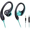 mucro Sport Earbuds Wired in-Ear Headphones with Over Ear Hook Earclip Running Earphones Wrap Around Ear Buds Compatible with Smartphone Laptop Tablet MP3-3.5mm Jack