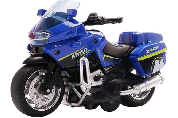TOYANDONA Jouets de moto électrique pour enfants avec sons et lumières, jouet à friction pour enfants à partir de 3 ans, fournitures de fête d'anniversaire et de Noël