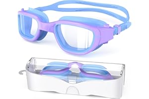 Zeligerstar Schwimmbrille Kinder, Taucherbrille Kinder 6-14 Jahre, Anti-Beschlag UV-Schutz, Kein Auslaufen, Breite Sicht, Schwimmbrillen für Jungen, Mädchen