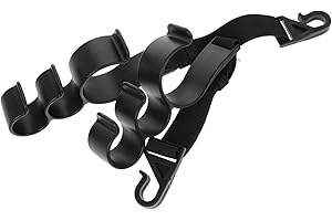 Happyyami Ganchos Multifuncionales Para Coche Soporte Para Paraguas y Bolsos Gancho Ajustable Instalación Sencilla