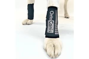 Ortocanis - Karpalgelenk-Bandage für Hund - Arthrose, Bänder- und Sehnenverletzungen oder Agility-Hunde - Hergestellt aus Neopren ARD - Größe M 14-16 cm