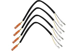 4pcs Adaptateur de Câblage de Clignotant Remplacement Compatible avec Honda Adaptateur de Prise Câble Adaptateur de Clignotant de Moto en Plastique Métal Longueur de 22.5cm