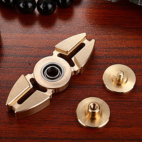 Mmrm Dual Crab Claw Copper Tri-Spinner EDC Fidget Hand Spinner Fingertip Focus Toy Relieves Stress and Anxiety Mmrm Dual Crab Claw Copper Tri-Spinner EDC Fidget Hand Spinner Fingertip Focus Toy Relieves Stress and Anxiety