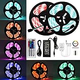 led zimmerbrunnen aldi [Mehrere Farbwechsel- und Beleuchtungsmodi]-Durch 44-Tasten-Fernbedienung lässt sich die Farbe Modi, Geschwindigkeit, DIY-Modus. LED Lichtband Design verwendet hochwertige SMD 5050 LED-Perlen, einstellbare Helligkeit, jede Helligkeit kann Ihre Anforderungen erfüllen.