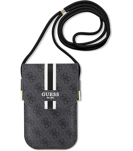 Borsa Guess 4G Metal Script Marrone - Custodia In Ecopelle Con Logo Metallico - Foto 6