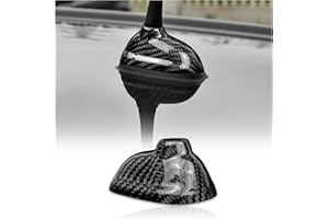 KUNGKIC Carbon Fiber Car Shark Fin Antenna Cover Radio Signal Base for MINI Cooper R55(2007-2014) R56(2006-2013) Accessories (Black)