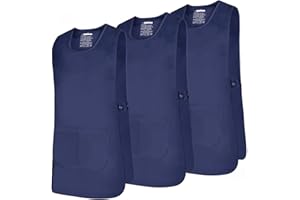 MISEMIYA - Pacchetto 3 unità - Grembiule Pulizia Uniforme di Lavoro Clinica Ospedale Pulizia Veterinario IGIENE OSPITALITÀ - Ref.868