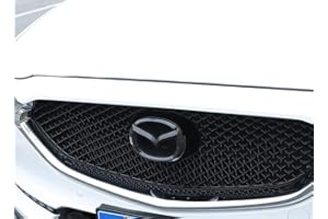 ZSQNB Auto Lenkrad Logo Aufkleber Front Badge Rear Trunk Emblem Trim, FüR Mazda Cx-5 Cx5 2017 2018 2019 2020, Carbonfibre