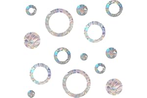 EONBES Prism Window Decals for Bird Strike, Anti Collision Stickers, Stop Birds Flying in Windows