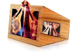 Newseego Loupe d'écran de Téléphone 12 '', Écran de Grossissement du Téléphone, Support Pliable pour Projecteur Agrandisseur D'écran 3D, écran D'amplification Stéréoscopique pour Film et Vidéo