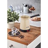 Sinbo SCM-2969 T&uuml;rk Kahve Makinesi &ndash; Elektrikli Cezve, 5 Fincan Kapasite, 400 ml Su Kapasitesi,Tabanı Paslanmaz &Ccedil;elik, 700W, 