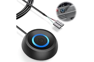 BOBOPACK Interruptor de Alimentación para PC, Botón de Encendido Externo Redondo Negro (1.8m), Interruptor Power Switch para Computadora, Accesorio PC para Encender/Apagar Gabinete