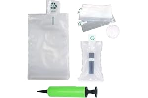 Miupoo Packaging Air Bags,Clear Plastic Inflatable Air Packaging Protector Bag with Free Pump Cushion,Air Cushion Blocking Packaging Bag,4 x 6 Inches/10x15 cm,100 pieces