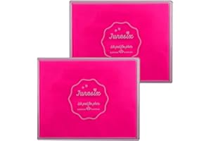 ROUCERLIN Lot de 2 tampons encreurs de Grande Taille pour Loisirs créatifs, Scrapbooking, Peinture au Doigt pour Enfants, tampons encreurs pour tampons en Caoutchouc (Rose)