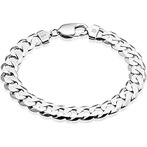 QUADRI Elegante zilveren ketting voor heren, breedte 5 mm, van echt 925 zilver, lengte ketting: 46-51, 56-61 of 66 cm, Made in Italy, Zilver, Geen edelsteen