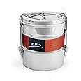 King International Stainless Steel Bento Wire Tiffin Box, Lunch Box, 3 containers Food Storage Box 10 cm (3 Tier)