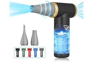 Kica JetFan II elektryczny wentylator odkurzający, mini odkurzacz, ręczny odkurzacz do laptopa, klawiatury, samochodu, sofy, urządzeń biurowych, 22500-101000 obr./min, czarny (ulepszona wersja)