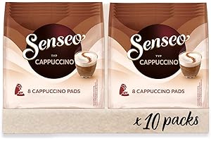 ‎SENSEO Senseo Pads Cappuccino, 10 x 8 Getränke, 80 Kaffeepads