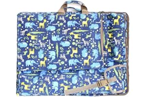 TOPOQ A2 Art Portfolio Case Large Art Backpack Artist Bag 4K Art Supplies Carrying Bag Art Organiser Storage Tote Bag for Sketchbook Drawing Board Portable Art Folder Case Shoulder Bag for School Student