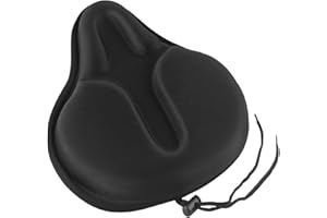 ANCLLO Funda de Gel Extra Gruesa para sillín de Bicicleta, Universal, Antideslizante, amortiguadora, 30 x 27 cm