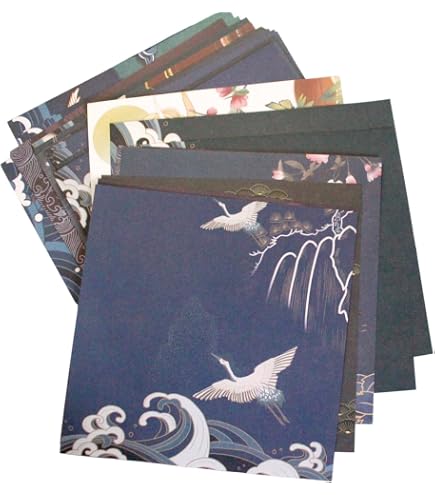 Papier Origami Clairefontaine - 60 Feuilles 15x15cm 70g/m² - 30 Motifs Automne - Loisirs Créatifs