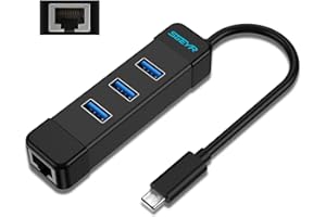 SGEYR Hub USB C Ethernet Thunderbolt, Adaptateur USB Type C vers Rj45, Adaptateur USB C vers Ethernet Rj45, Adaptateur USB C vers Ethernet USB, Adaptateur Hub USB 3.0 Ethernet, pour MacBook Surface