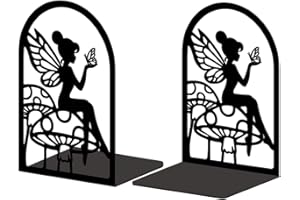 ‎PEACOBLUE Peacoblue Buchstützen-Halter aus Metall für Regale, 13,5 x 8,9 x 19,8cm robust, dekorativ Studienbuchstützen für kreatives Lernen, Küchenutensilien, 1 Paar