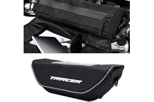 Wodpice Borsa da Manubrio per Moto per TRACER 700 900 155 TRACER 7 9 GT,Custodia Impermeabile e Antipolvere, Borsa da Viaggio per Moto di Grande Capacità con Schermo Trasparente per TRACER