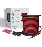 22 AWG 3-adriges Niederspannungskabel – 45,72 M, 3x0,32mm², Schwarzer PVC-Mantel, Für LED & Elektronik