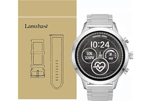 LVBU Compatible for Michael Kors Sofie Bands, Blueshaw Stainless Steel Metal Replacement Straps Compatible for Michael Kors Sofie/Michael Kors Runway Smartwatch