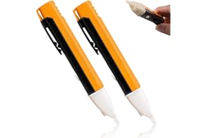LIAMEPH 2 PCS Non Contact Voltage Tester Pen,Electric Tester Pen,Voltage Testers,Voltage Detector Pen,Tester Range 90V to 1000V with Flashlight and Buzzer Alarm