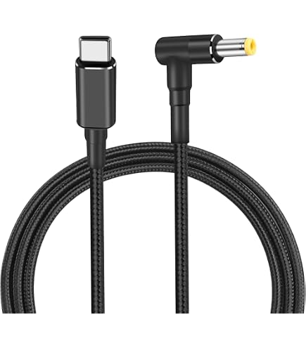 USB-C Auf DC 5.5×2.1mm Kabel Für Laptop – Bis 20V/5A, 3m Lang, Mit PD-Chip, Perfekt Für Reise & Outdoor