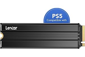 Lexar NM790 SSD Interno 2TB con dissipatore di calore, M.2 2280 PCIe Gen4x4 NVMe SSD, Fino a 7400MB/s in Lettura, 6500MB/s in Scrittura, Disco a Stato Solido per PS5, PC, laptop (LNM790X002T-RN9NG)